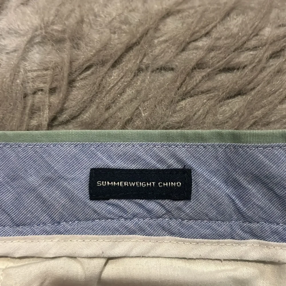 Jcrew the Sutton‎ summer weight chino men’s light green pants